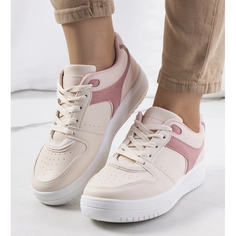 Sneakers beige da donna Lins 1