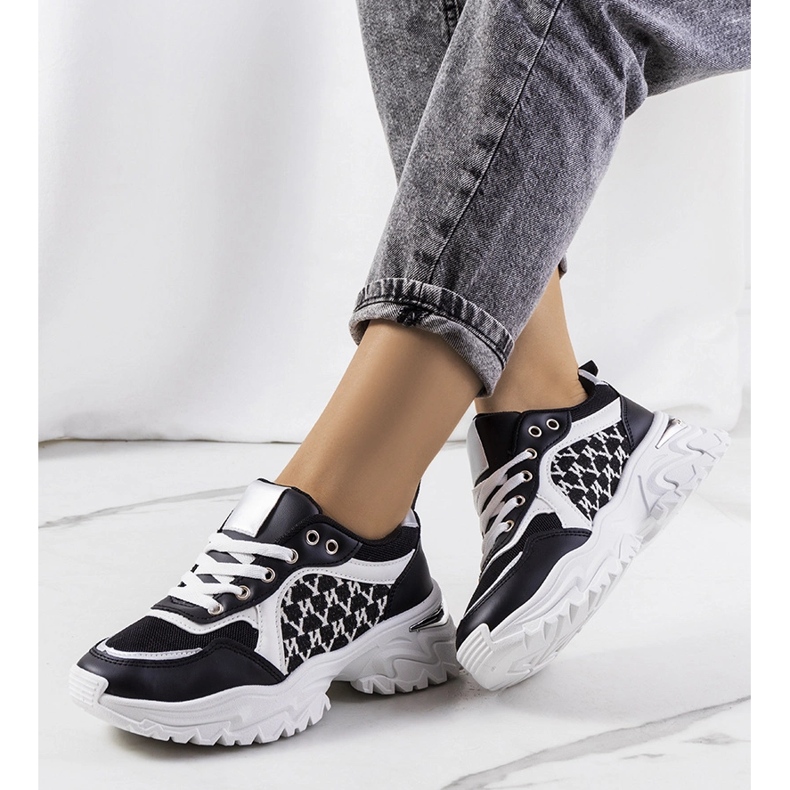 Sneakers Florival da donna bianche e nere bianca 1
