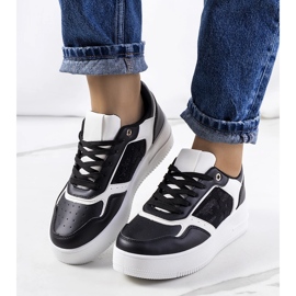 Sneakers nere sulla piattaforma Coronel nero 1