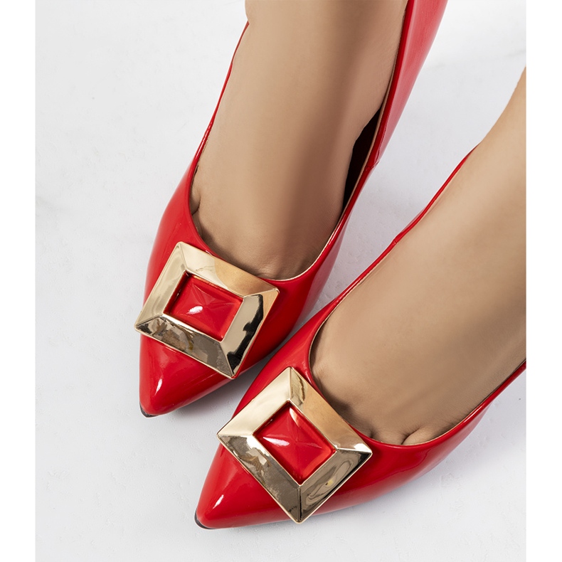 Tacco Cravos laccato rosso 1