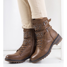 Scarponcini da trekking da donna Menez marroni marrone 1