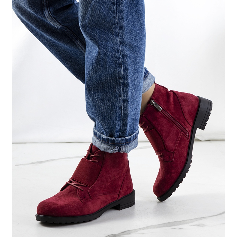 Stivali Manoella bordeaux chiaretto rosso rosso 2