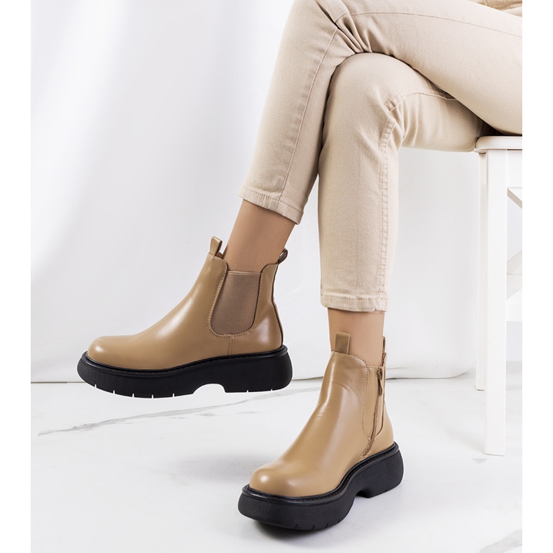 Stivali Cromer marroni beige 1