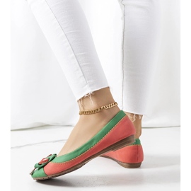 Ballerine verdi con fiocco di Eske verde 1