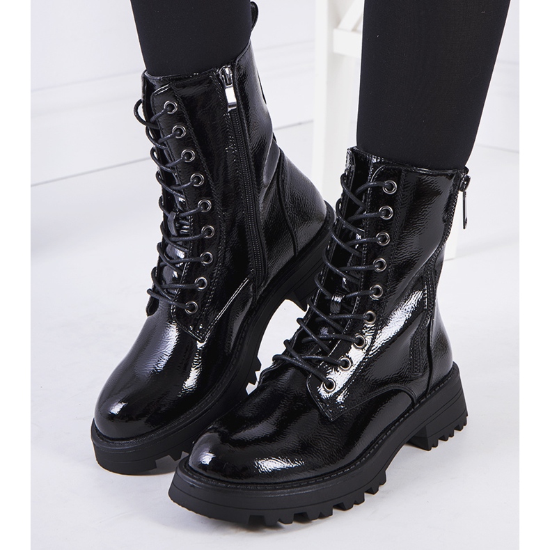 Trapper in ecopelle Worcester nero 1