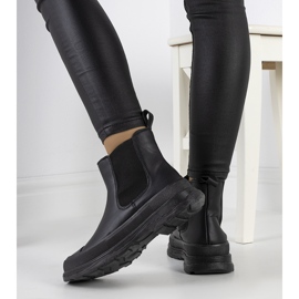 Stivaletti Chelsea neri in ecopelle di Loree nero 1