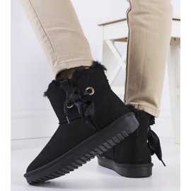 Doposci neri con fiocco Lachance nero 2