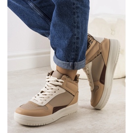 Sneakers alla caviglia Adite beige 1