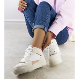 Sneakers panna per la caviglia Adite beige 1
