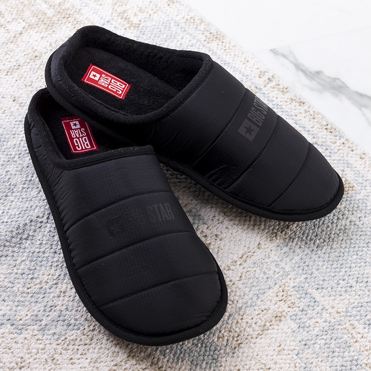 Big Star Ciabatte isolanti da uomo nere KK174361 nero 1