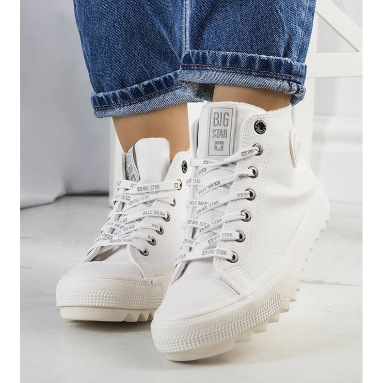 Sneakers bianche isolate Big Star GG274108 bianca 1