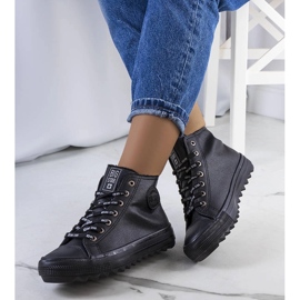 Sneakers nere isolate Big Star EE274110 nero 1