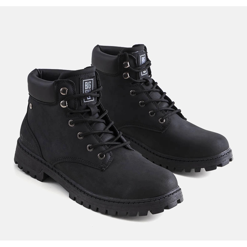 Scarponcini da trekking da uomo Big Star KK174209 neri nero 1