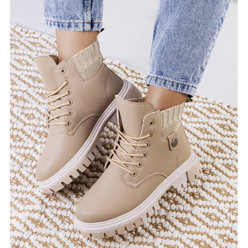 PA1 Stivali da donna beige di Odell 2