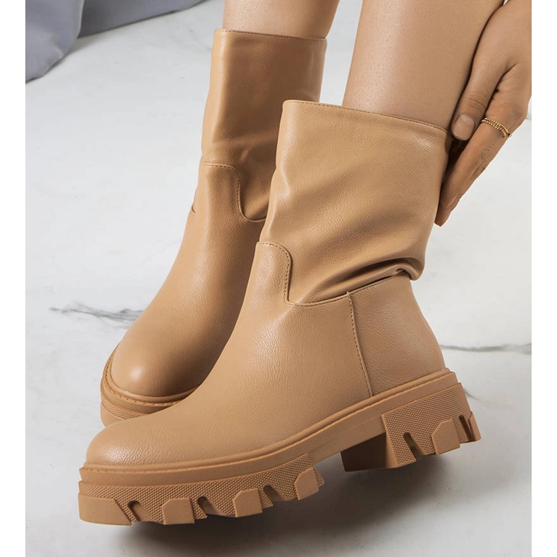 Stivali isolanti Nasidi marroni beige 1