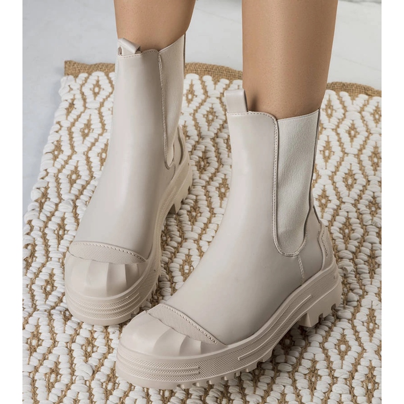 Stivali beige da donna Crispo 1