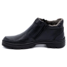 Joker Scarpe invernali da uomo in pelle 286J nere nero 1