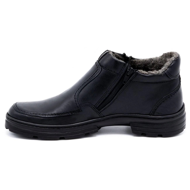 Joker Scarpe invernali da uomo in pelle 286J nere nero 1