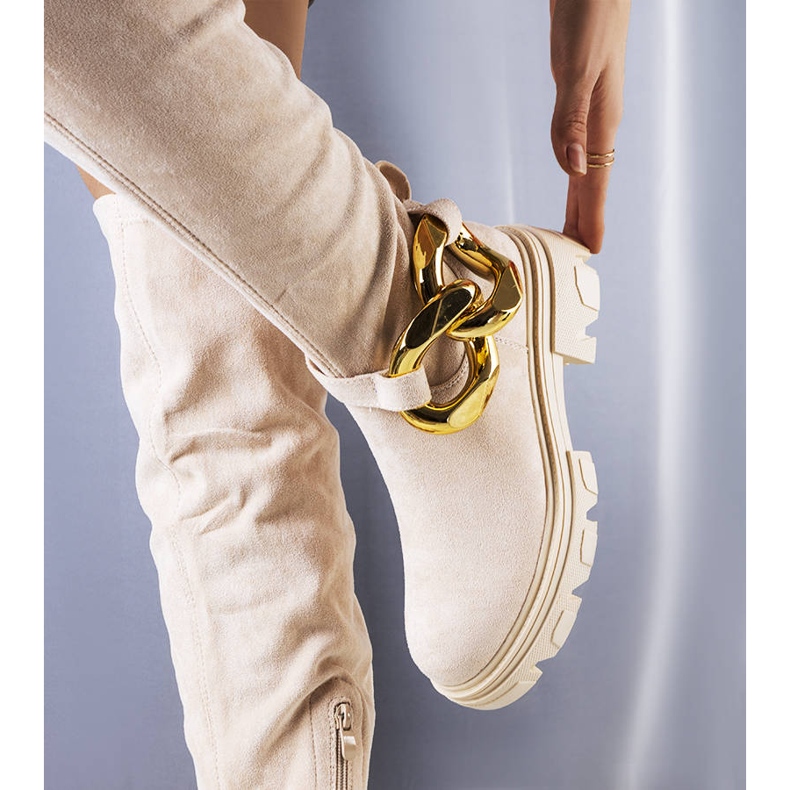 Stivali alti beige di Rero 1