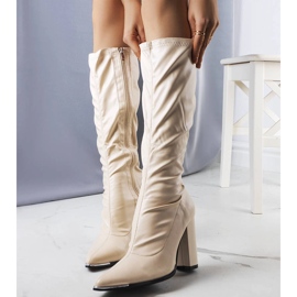Stivali beige sul palo Velass 1