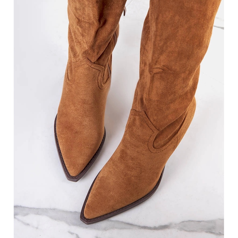 Stivali da cowboy imbottiti marrone Ezer 1