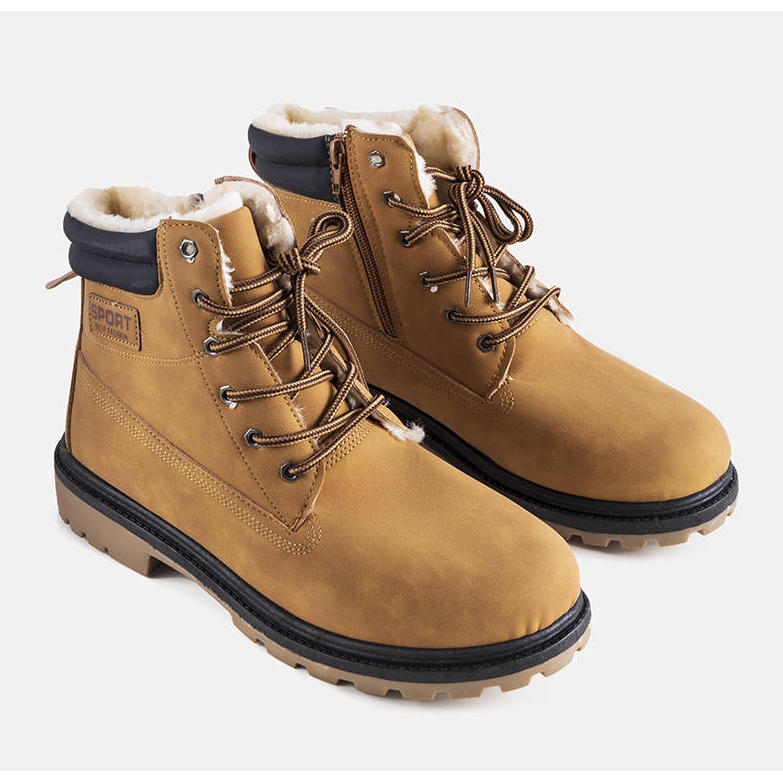 Stivali North da uomo isolati color cammello marrone 1