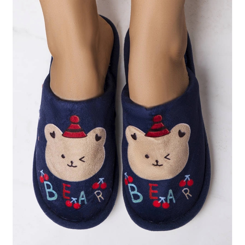 Pantofole morbide Bear blu navy 1