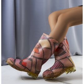 Stivali alti rosa di Massby 1