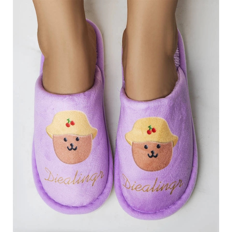 Morbide pantofole viola di Diealings 1