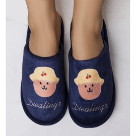 Morbide pantofole blu scuro di Diealings 1