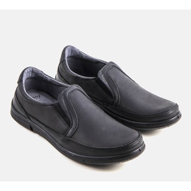 BM Scarpe slip-on nere da uomo di Lazar nero 1
