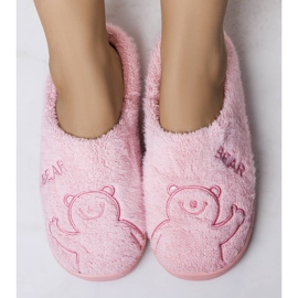 BM Morbide pantofole rosa Smile Bear 1