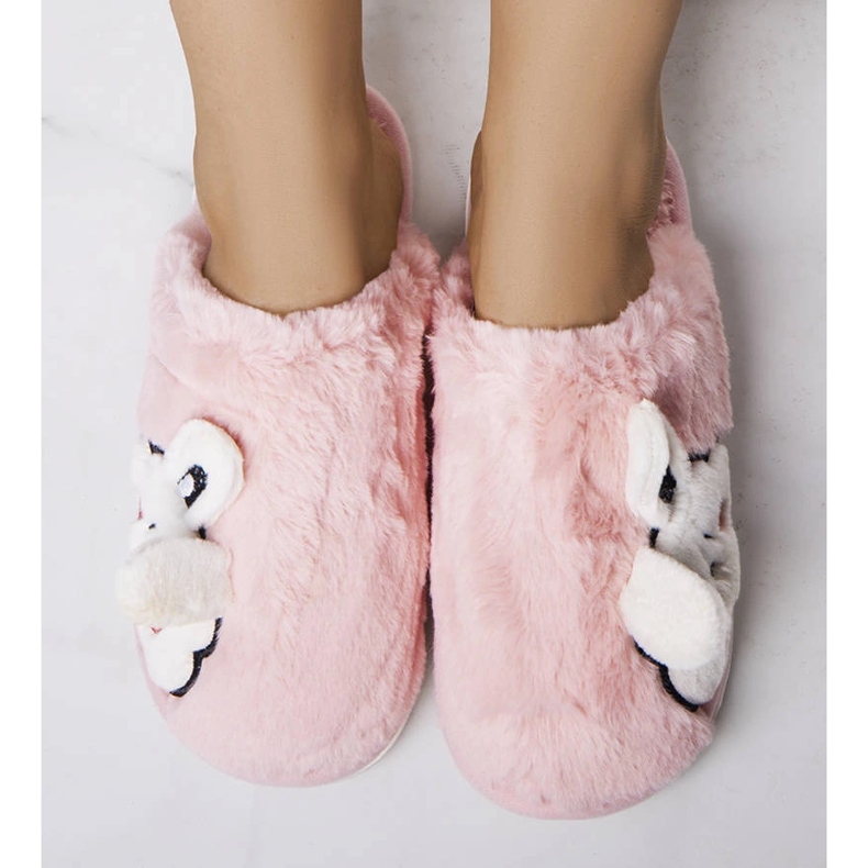 Pantofole morbide rosa Half Bunny 1