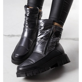 PA1 Stivali da neve argento da donna Koltso nero d'argento 1