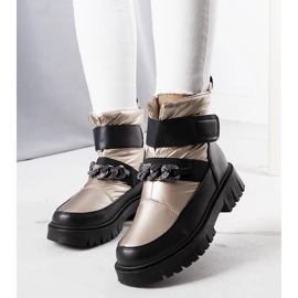 Ephraim stivali da neve catena d'oro nero 1