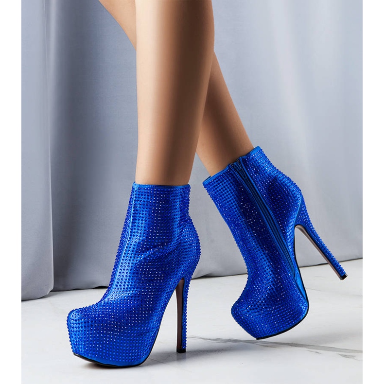 BM Stivali blu con tacco alto di Tatiana 1