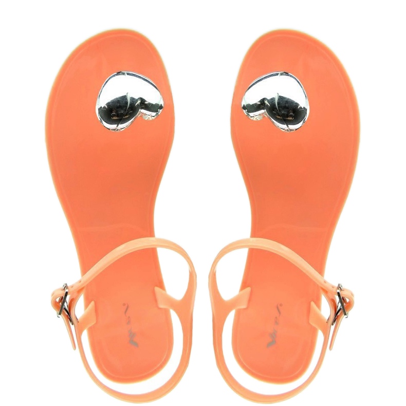 Sandali Meliski con cuore PT63 arancione arancia 1
