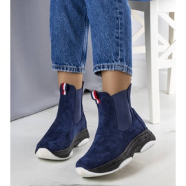 Stivali isolanti blu navy di Takani 1
