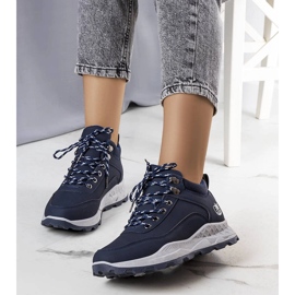Scarponcini da trekking isolanti blu navy da donna di Durani 1