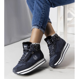 Stivali blu navy LCJ-22-31-1450L Lee Cooper 1