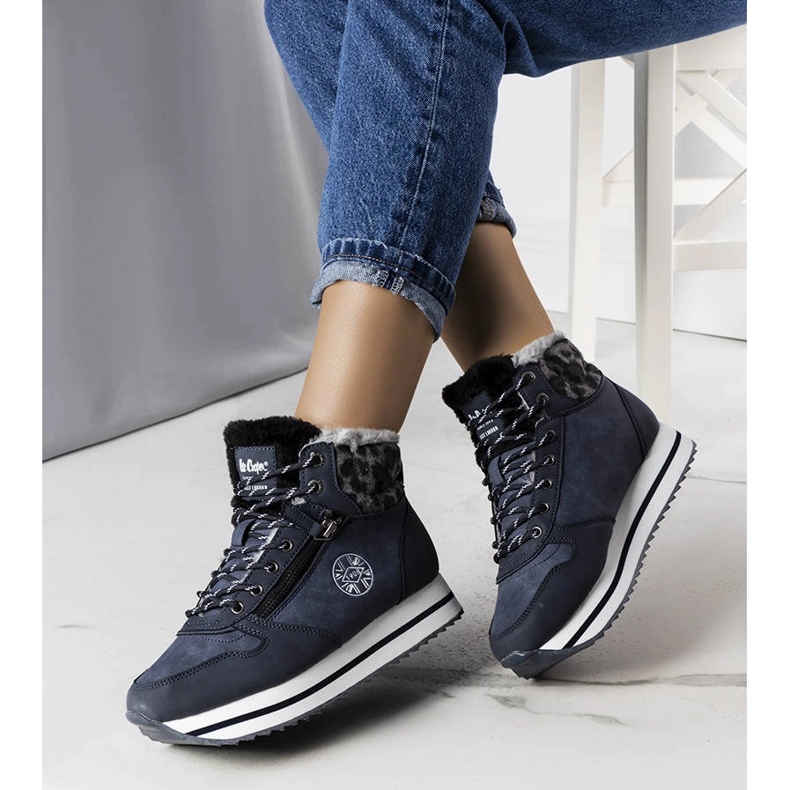 Stivali blu navy LCJ-22-31-1450L Lee Cooper 1