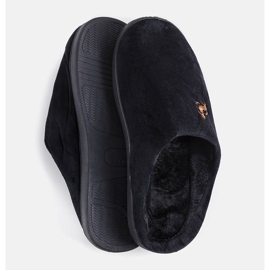 Pantofole nere da uomo Presse nero 1