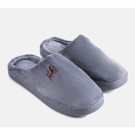 Pantofole grigie da uomo Presse grigio 1