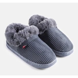 Pantofole alte grigie da uomo Ruest grigio 1