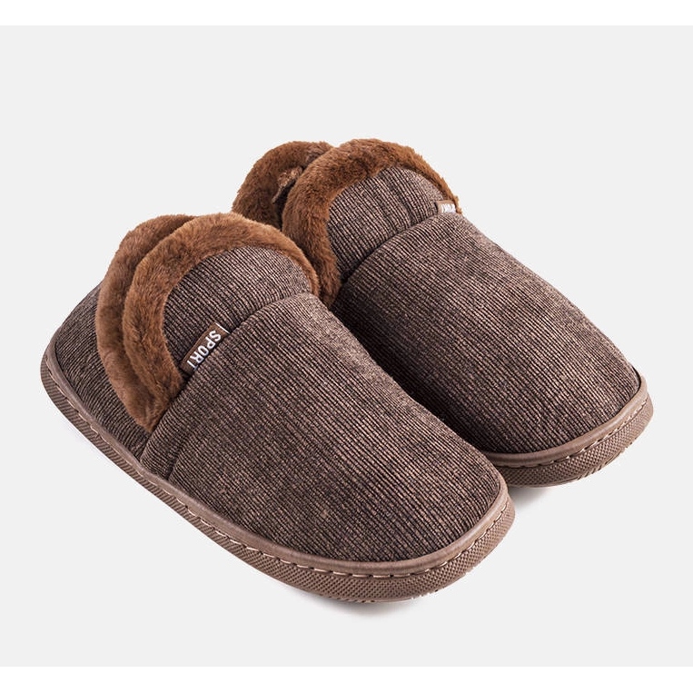 Pantofole alte Voltar da uomo marroni marrone 1