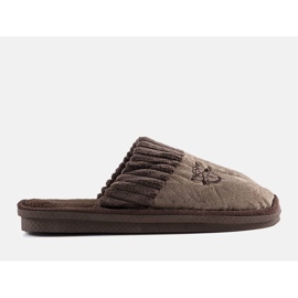 Pantofole marroni da uomo di Lesseps marrone 1