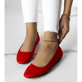Ballerine in camoscio rosso di Jules 1