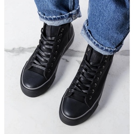 Sneakers isolate nere Big Star KK274173 nero 1