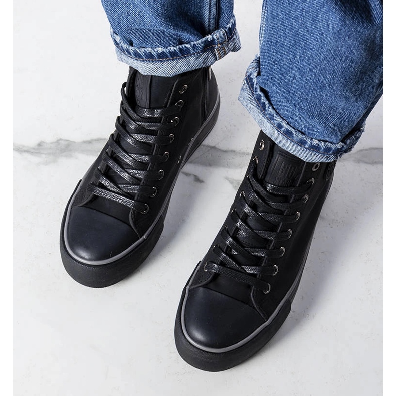 Sneakers isolate nere Big Star KK274173 nero 1