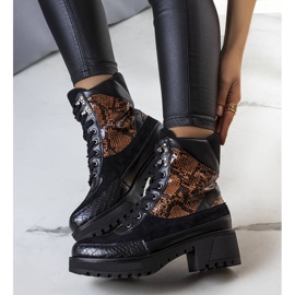 Stivali isolanti neri decorati con inserti Fox nero 1